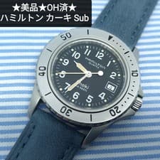 Hamilton Khaki Sub 660ft Quartz Watch 31mm Used From Japan