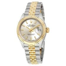 Rolex Lady Datejust Silver Dial Steel and 18K Yellow Gold Automatic Ladies Watch