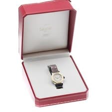 CARTIER SANTOS OCTAGON SM W2001683 24mm YG/SS Quartz Date Watch #C453