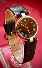 Must de Cartier Ladies' Quartz Watch. Papers. Refurbished + New Movement. 24mm.