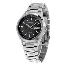 [Excellent] Citizen Exceed AT6030-51E Titanium Men's Solar Radio Day Date