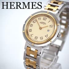 HERMES watch clipper men's women's combination with box HERME,18230