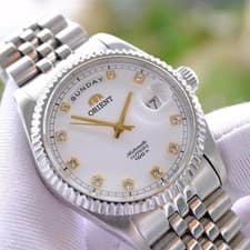 ORIENT President automatic watch silver very rare beautiful condition President