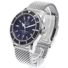 BREITLING SUPER OCEAN HERITAGE 46 A17320 46mm SS Black Dial Automatic Date #C248