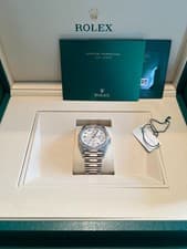 ROLEX 18K WHITE GOLD PRESIDENT DAY DATE 40 228349 C. 2025 Meteorite Diamond Dial