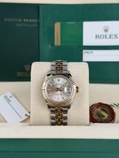 Rolex Datejust 28 Silver Index Fluted Jubilee Preowned 2018 279173