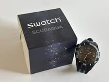 Used Swatch SCUBAQUA Collection BLACK SEA NTTLE