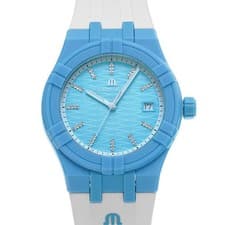 Used Maurice Lacroix AI2008 AAAA1 3A0 0 Light Blue Diamond Unisex Watch from JAP