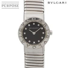 Bulgari BVLGARI Bulgari Tubogas BB232TS Ladies Wristwatch 12P Diamond Date Quart