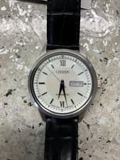 Citizen Men's 39mm Automatic Watch with Sapphire and Black Leather