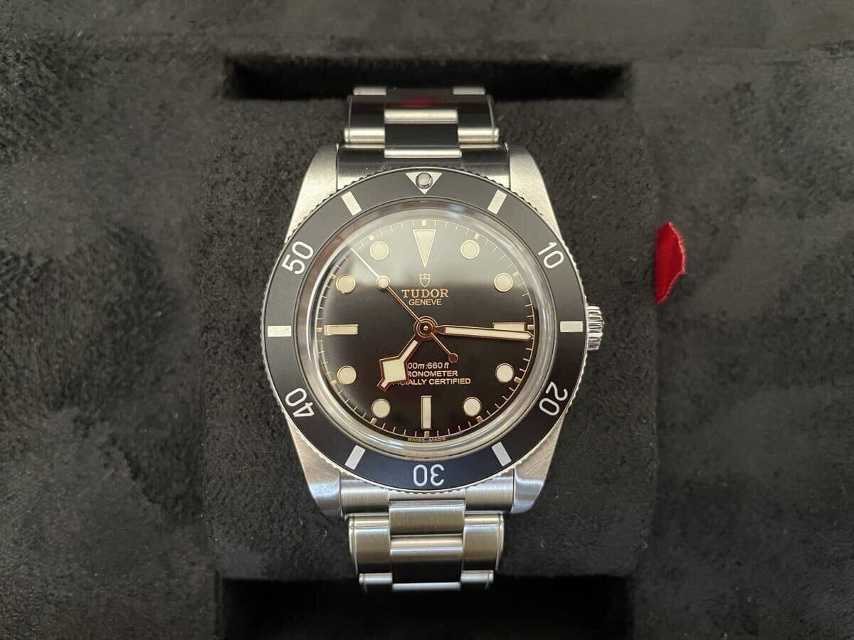 Auth Tudor Black Bay 54 37mm Black Dial 79000N Fast Shipiing