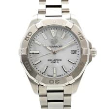 6wca0069 TAG HEUER Aquaracer WBD1311 White Dial Used Women s Watch from JAPAN