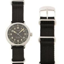 AVIREX TIMEX TYPE 25A MILITARY WATCH 38MM BLACK INDIGLO LIMITED EDITION