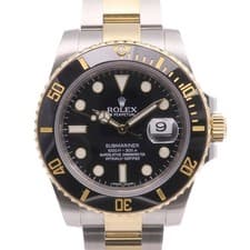 ROLEX Submariner Date 116613LN Automatic Watch 18K Yellow Gold Stainless Steel