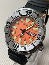 MINT Seiko Orange Monster SKX781 7S26-0350 Automatic Diver 200m Watch Runs Great