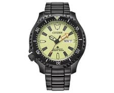 Citizen Men's Promaster Dive Automatic Yellow Dial Watch - NY0155-58X NEW