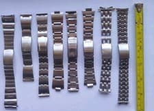 Lot of 8 Vintage Seiko Partial Bracelets