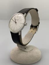 Junghans Max Bill White Dial Wristwatch Hand-Winding 027/3700 Men Watch Rare JP