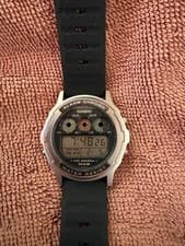 CASIO TGW-100 Digital Wristwatch Vintage 100m Waterproof Polyurethane Strap