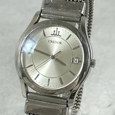 SEIKO CREDOR Quartz Date Watch Mens Vintage Japan Working Wristwatch