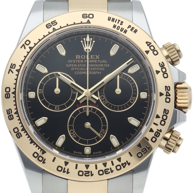 ROLEX Cosmograph Daytona Watch 116503 K18YG/Stainless Steel mensWatch black USED