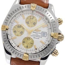 BREITLING Chronomat Evolution B13356 Silver / Gold Dial Automatic Men's_952267