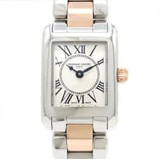 FREDERIQUE CONSTANT Classic Carre FC-200X1C12 4 6 Silver Watch Used