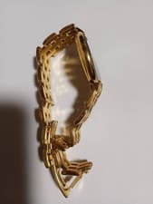 christian dior bagheera D47.154.4 Quartz Near mint Gold Black Ladies WATCH Auth