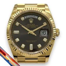 Rolex DayDate 128238A Gold Dark Gray Men’s Watch
