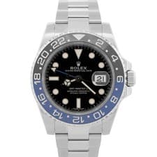 Rolex GMT-Master II 'Batman' BLACK Stainless Steel 40mm 116710 BLNR Watch