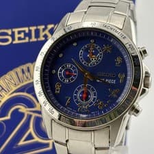 SEIKO One Piece 20th Anniversary Quartz Watch Blue Authentic Rare Limited