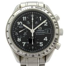 Used OMEGA Speedmaster Watch Chronograph Black Wrist watch Red