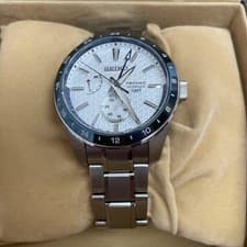 Seiko Presage SARF007 Cal.6R64 GMT Date Automatic Mens Watch Authentic Working