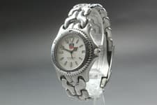 [Exc+5] TAG Heuer S99.006 White Dial Date Quarz Men's Watch from Japan #747