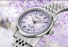 Seiko King Seiko Light Purple Dial Stainless Steel Watch SPB291 Limited Edition