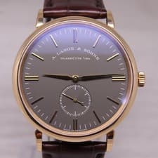 A.Lange & Sohne Saxonia 216.033 Boutiqe Ed 18k Rose Gold 37mm Watch L941.1