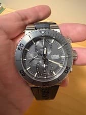 ORIS Aquis Chronograph Titanium 7655 Date Automatic Men's Watch
