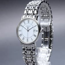 [N MINT] Longines Grand Classic L4.720.4 Roman Silver Date Quartz Men's Watch