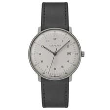 Junghans Max Bill Mega Solar 38mm Matt Light Grey Dial Women's Watch 59/2023.02