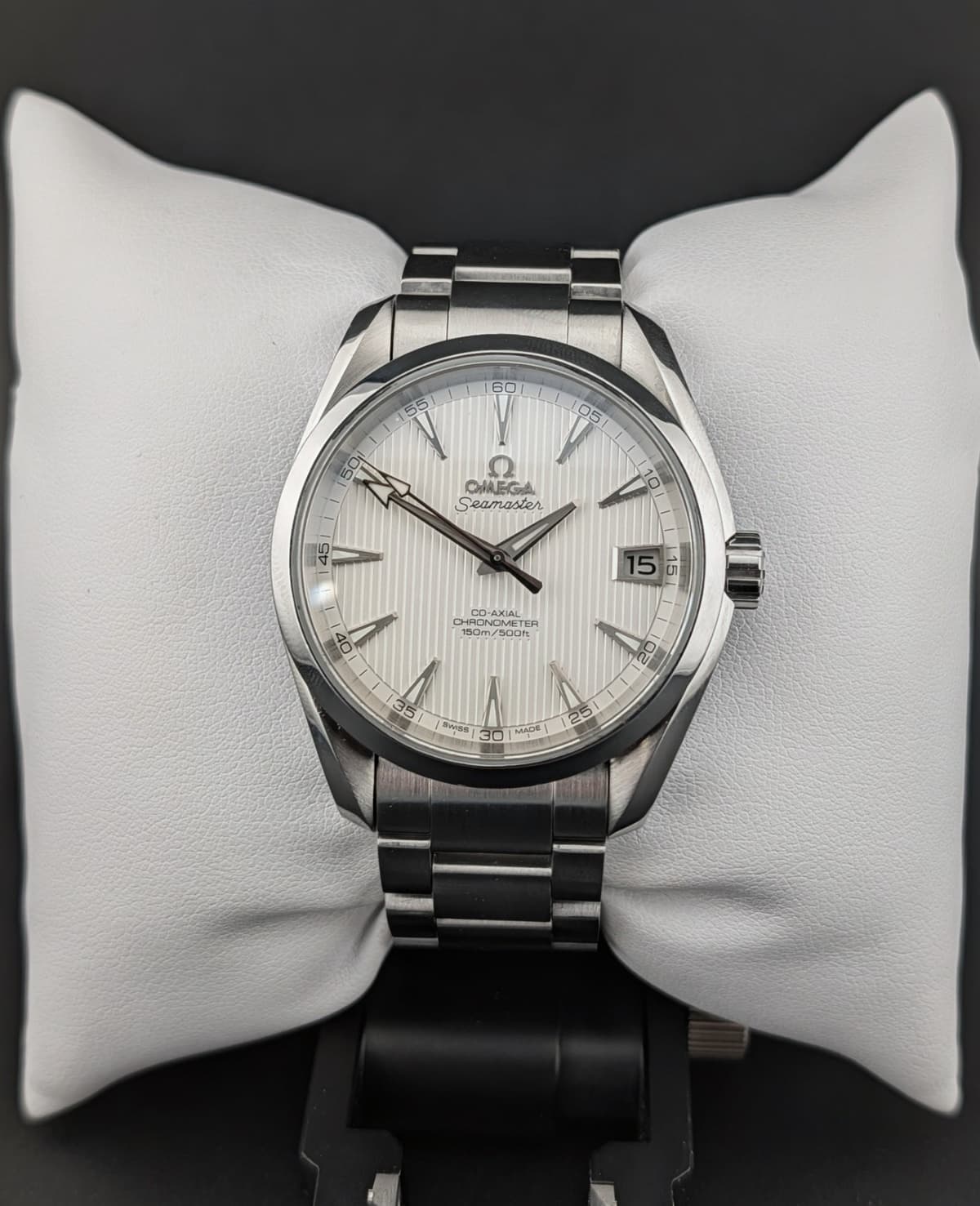 Omega Seamaster Aqua Terra 38.5mm White Dial  Box&Paper
