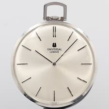 UNIVERSAL GENEVE 226ABC5837000 OGH Hand-wound Pocket Watch Silver Dial Used