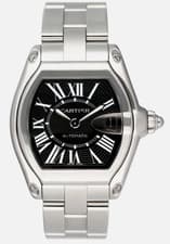 Cartier Roadster 38mm W62041V3  Black Dial Steel Automatic