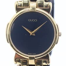 Gucci 3400M 2JWY QZ Mens Quartz Working Vintage Luxury Dress Watch Authentic