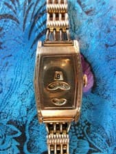 Vintage Bulova Prince Jump Hour, Runs Good, Yellow Gold Filled, Good Condition