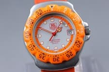 [Exc+5] TAG Heuer Formula 1 373.513 Orange Quartz Mens Watch From JAPAN