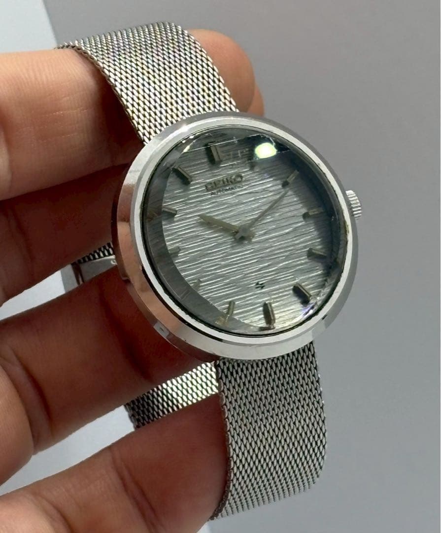 Seiko Chariot Gradient Dial Watch 17cm6.7in Automatic Vintage Rare Japan Working