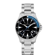 Hamilton Khaki Scuba Auto Watch H82315131 Steel Watch 40mm Men's Black Blue