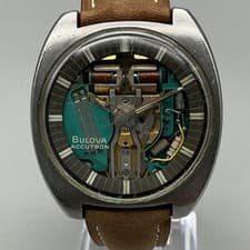 Vintage Bulova Accutron Spaceview Mens Watch 38mm Skeleton Dial New Battery