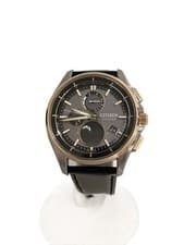 CITIZEN H874005HK04 Quartz Leather Gray Dial Watch Near Mint JAPAN