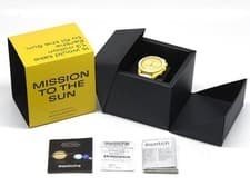 OMEGA SWATCH Collaborative Watch SO33J100 Yellow W/Box Tested Japan Used F/S
